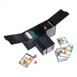 Kotak Dek Kulit Pu Penutupan Magnetik